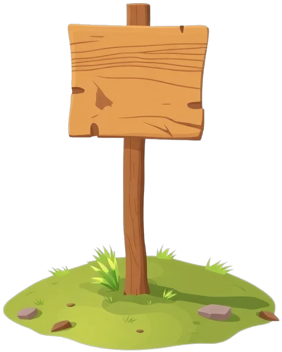 Sign post with text that says Goiky!